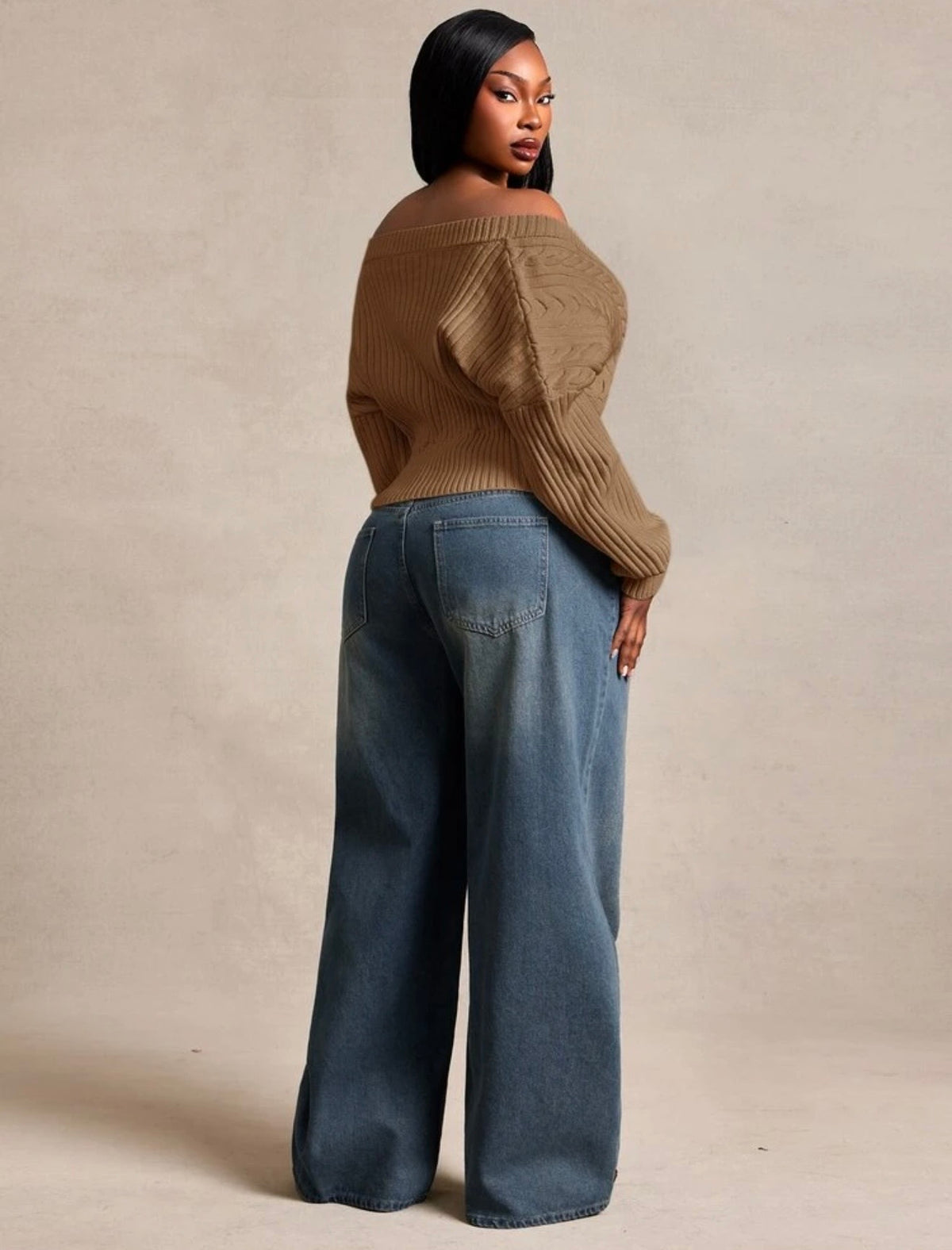 Sexy Drop Shoulder Sweater
