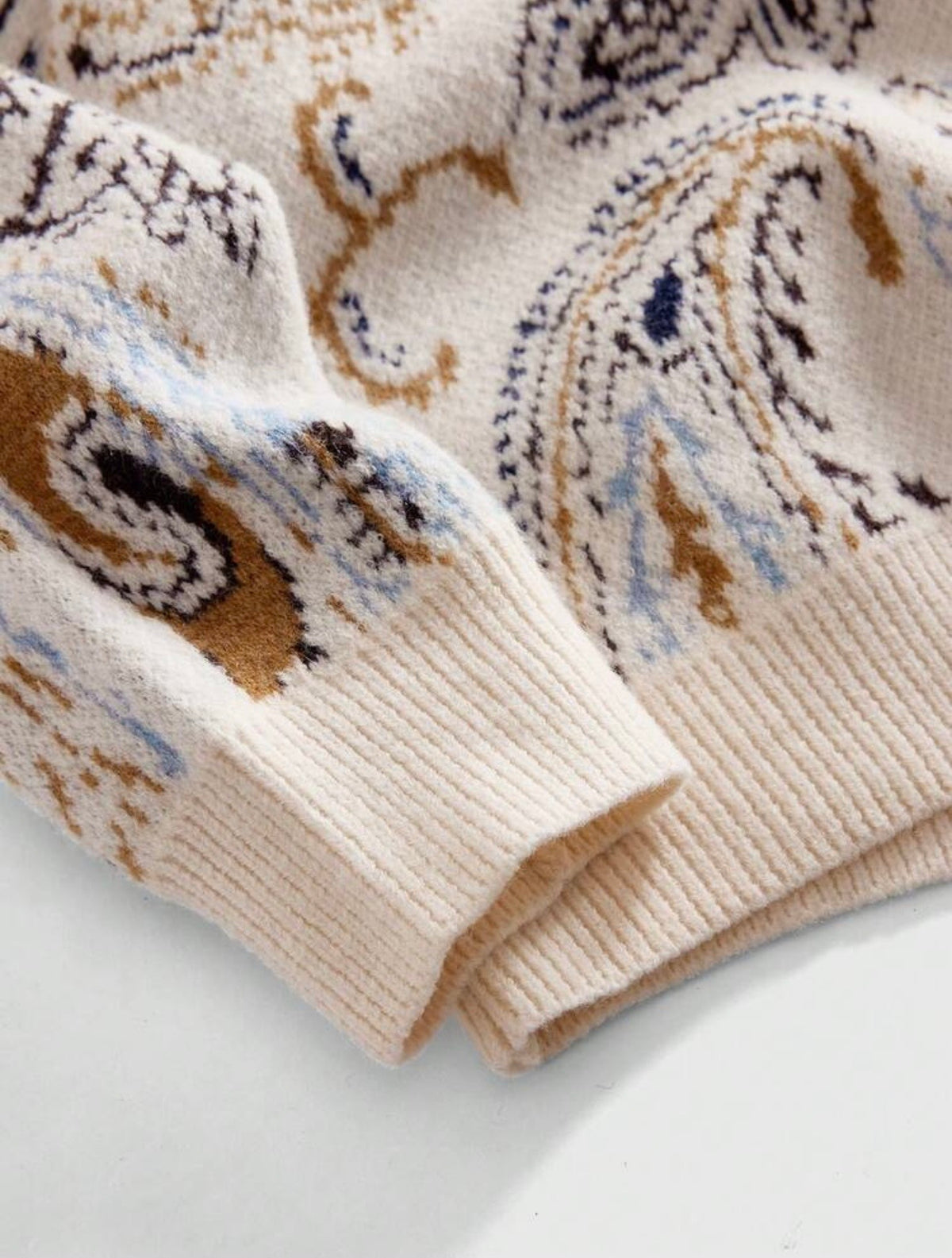 Paisley Knit Sweater