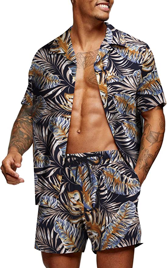 Black TW&B Palm Print Set