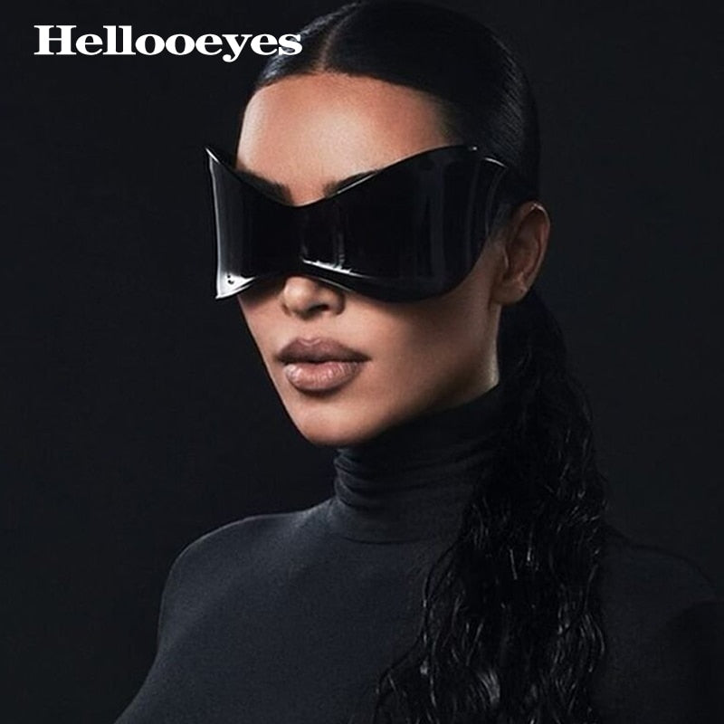 Oversized Punk Goggle Sunglasses Women Men Luxury Brand Designer Y2k