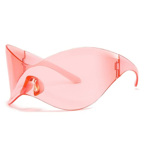 Oversized Punk Goggle Sunglasses Women Men Luxury Brand Designer Y2k