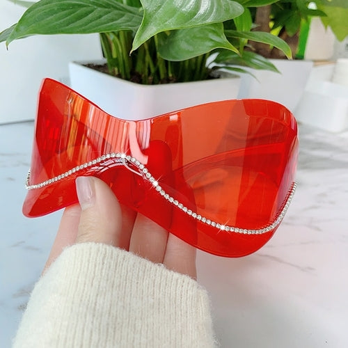 Oversized Punk Goggle Sunglasses Women Men Luxury Brand Designer Y2k