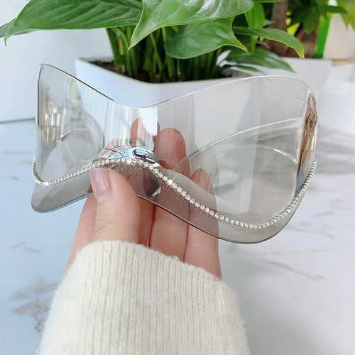 Oversized Punk Goggle Sunglasses Women Men Luxury Brand Designer Y2k