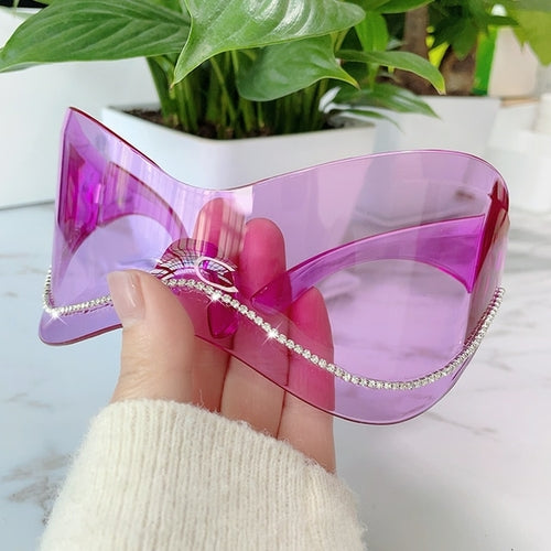 Oversized Punk Goggle Sunglasses Women Men Luxury Brand Designer Y2k