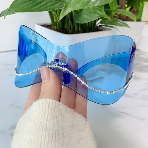 Oversized Punk Goggle Sunglasses Women Men Luxury Brand Designer Y2k