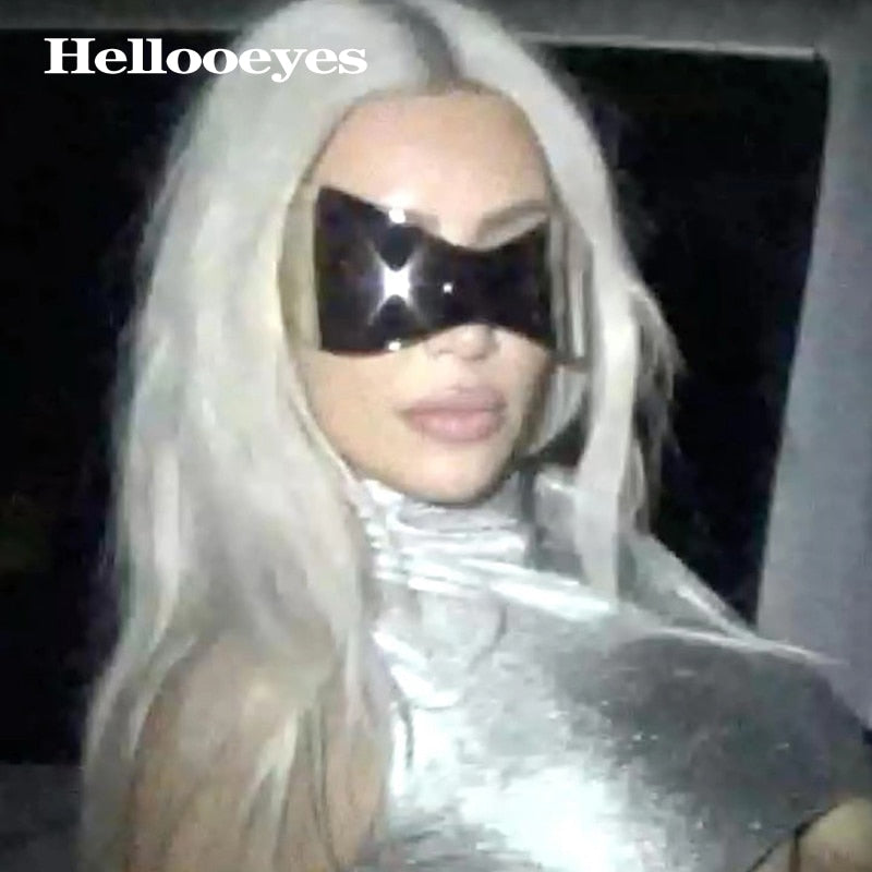 Oversized Punk Goggle Sunglasses Women Men Luxury Brand Designer Y2k