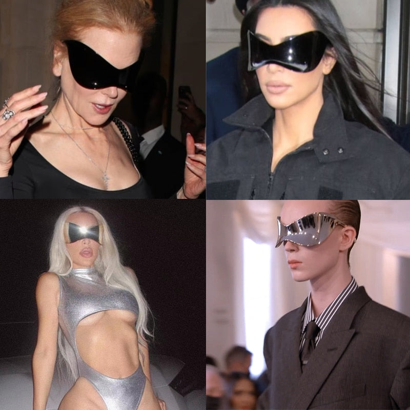 Oversized Punk Goggle Sunglasses Women Men Luxury Brand Designer Y2k