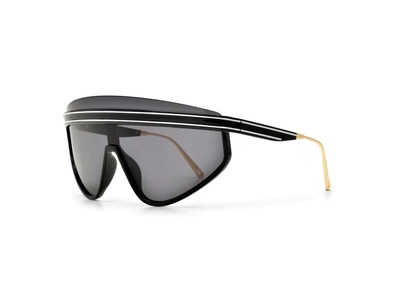 Oversize Modern Half Frame Chic Sport Shields