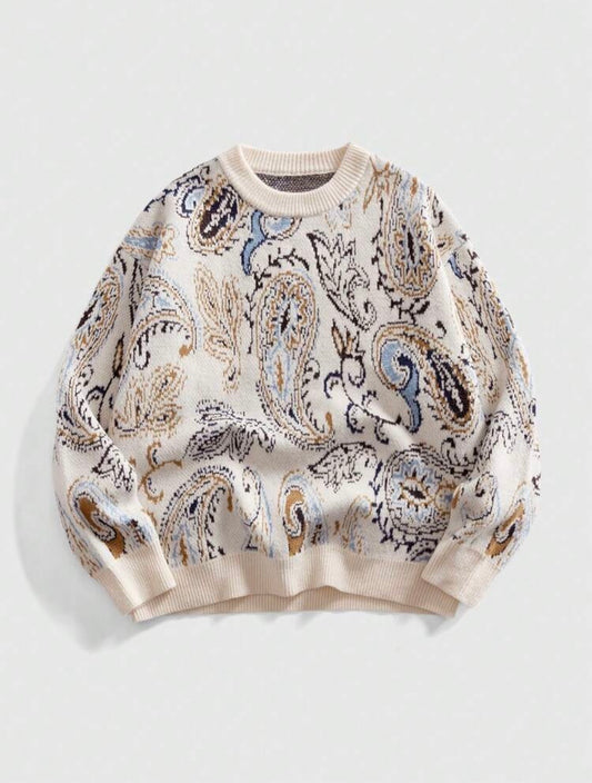 Paisley Knit Sweater