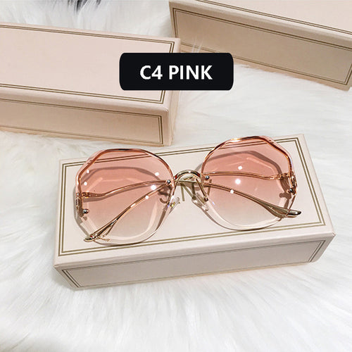 2022 Fashion Gradient Sunglasses Women Brand Design Vintage Pilot