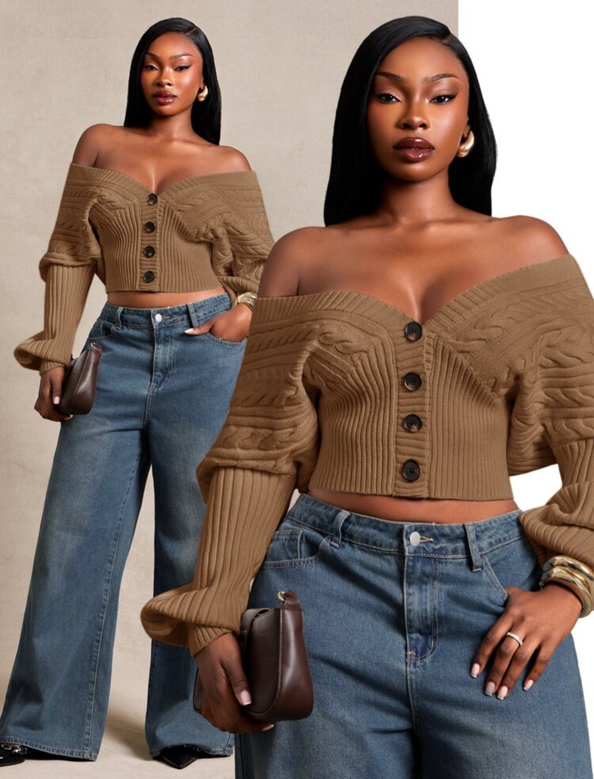 Sexy Drop Shoulder Sweater