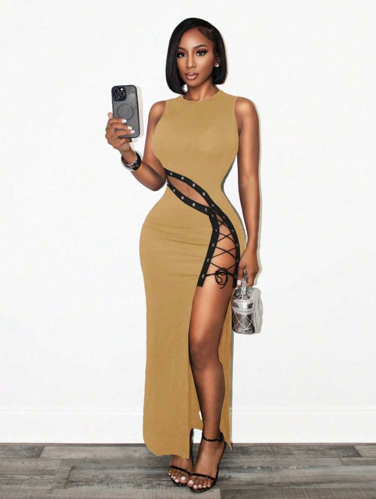 Sleeveless Criss-Cross Dress