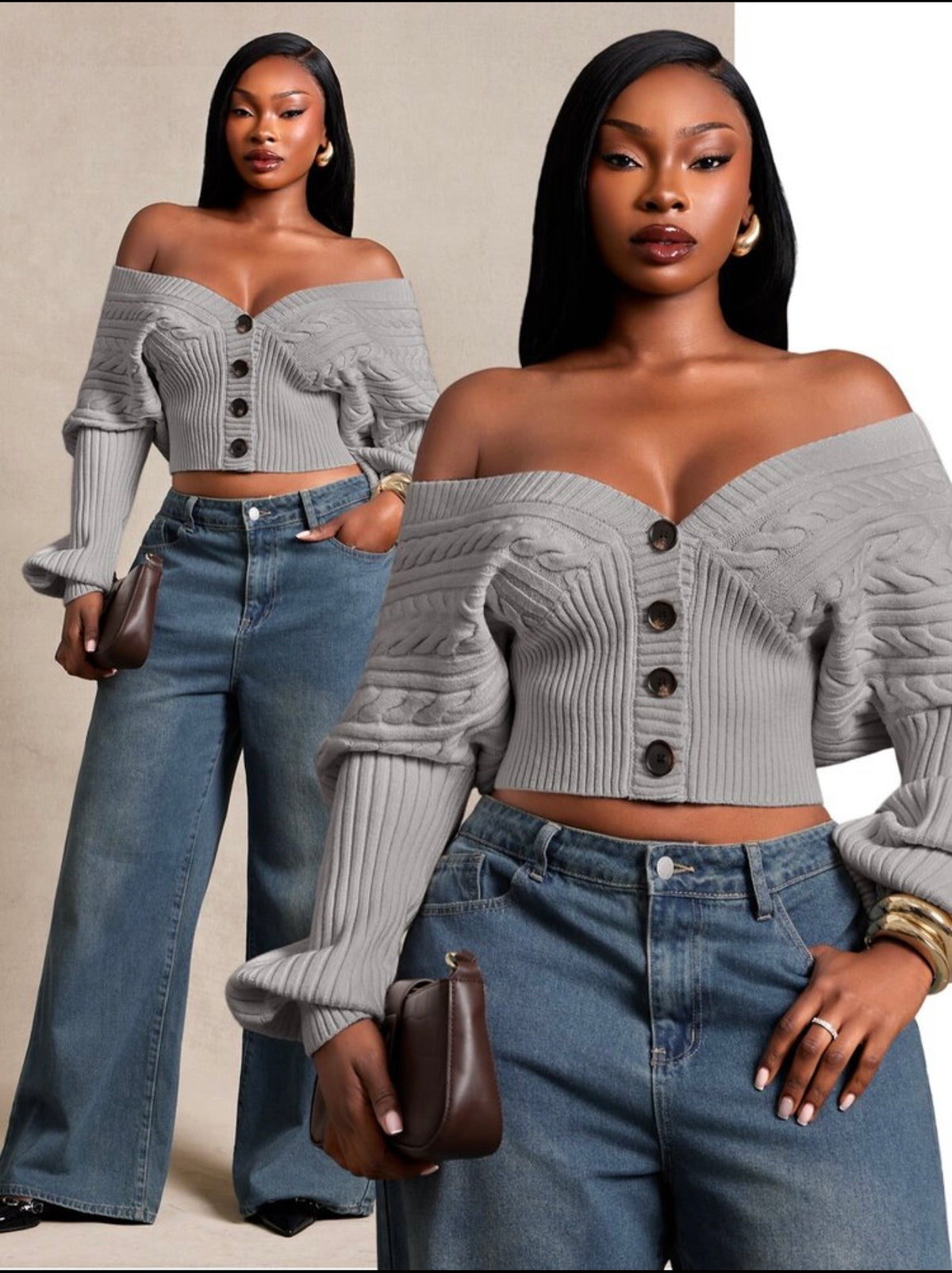 Sexy Drop Shoulder Sweater