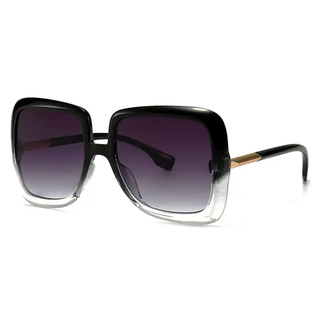 Retro Oversized Sunglasses Brand Design Vintage Square Fashion Big Large Grain Frame Shades