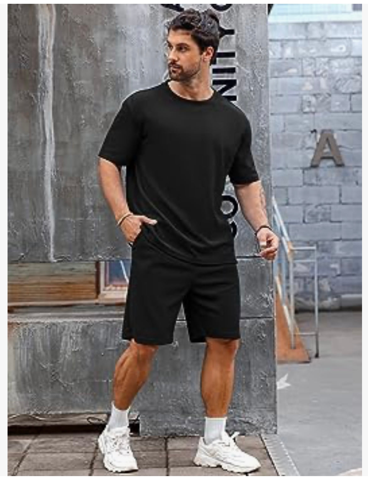 Men's Short Sleeve Tracksuit Summer T Shirt & Shorts set