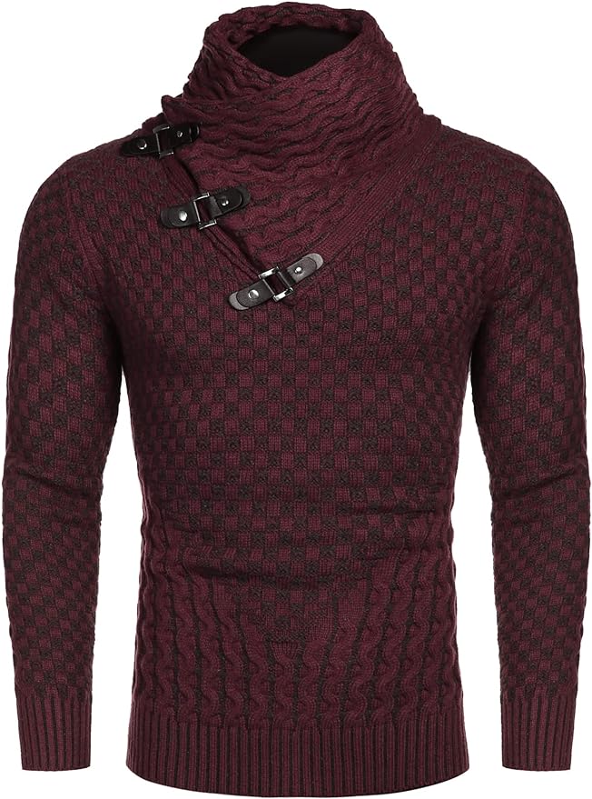 Men's Knitted Turtleneck Sweater