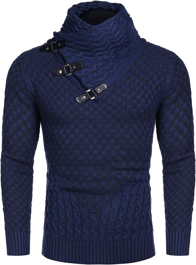 Men's Knitted Turtleneck Sweater