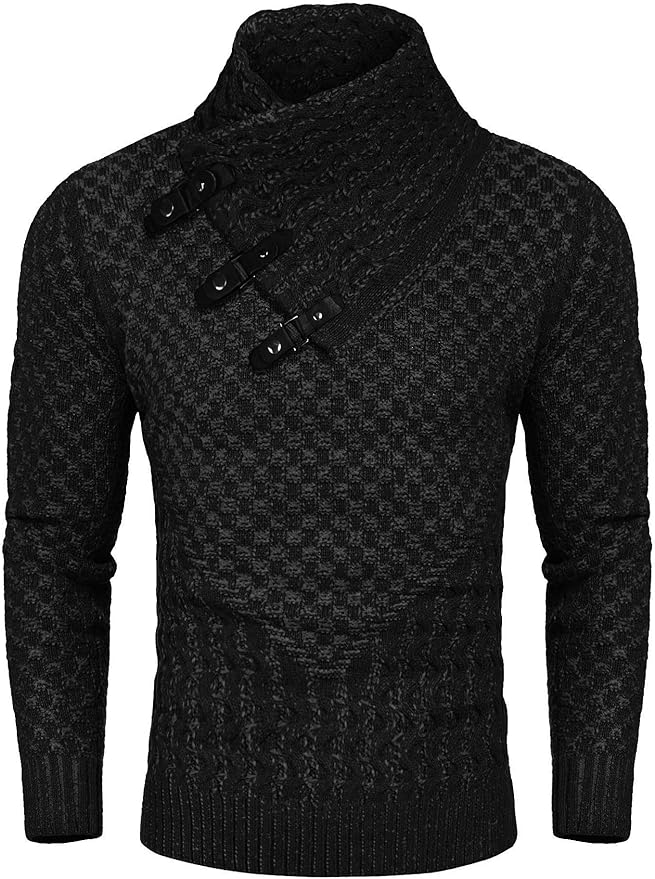 Men's Knitted Turtleneck Sweater