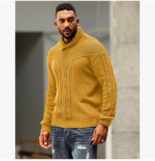 Stylish Design High Neck Sweater