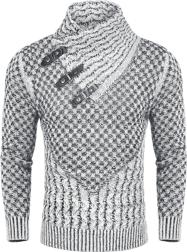 Men's Knitted Turtleneck Sweater