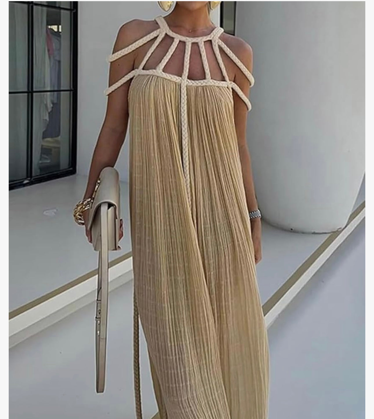 Sexy Backless One Size Maxi Dress