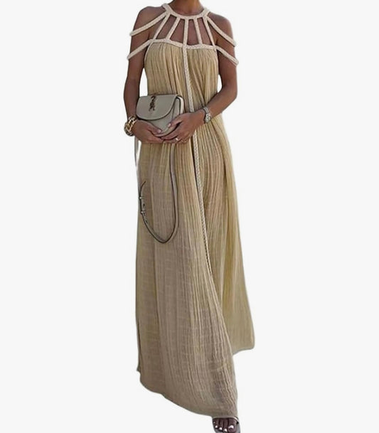 Sexy Backless One Size Maxi Dress