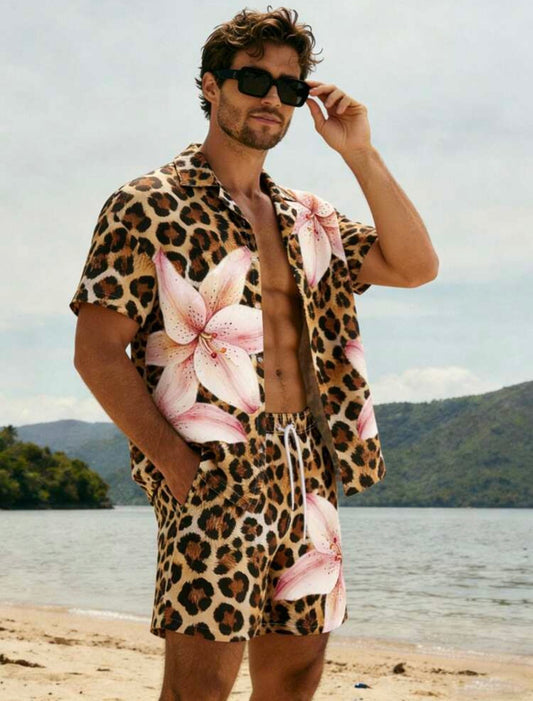 Leopard & Floral 2pc Set