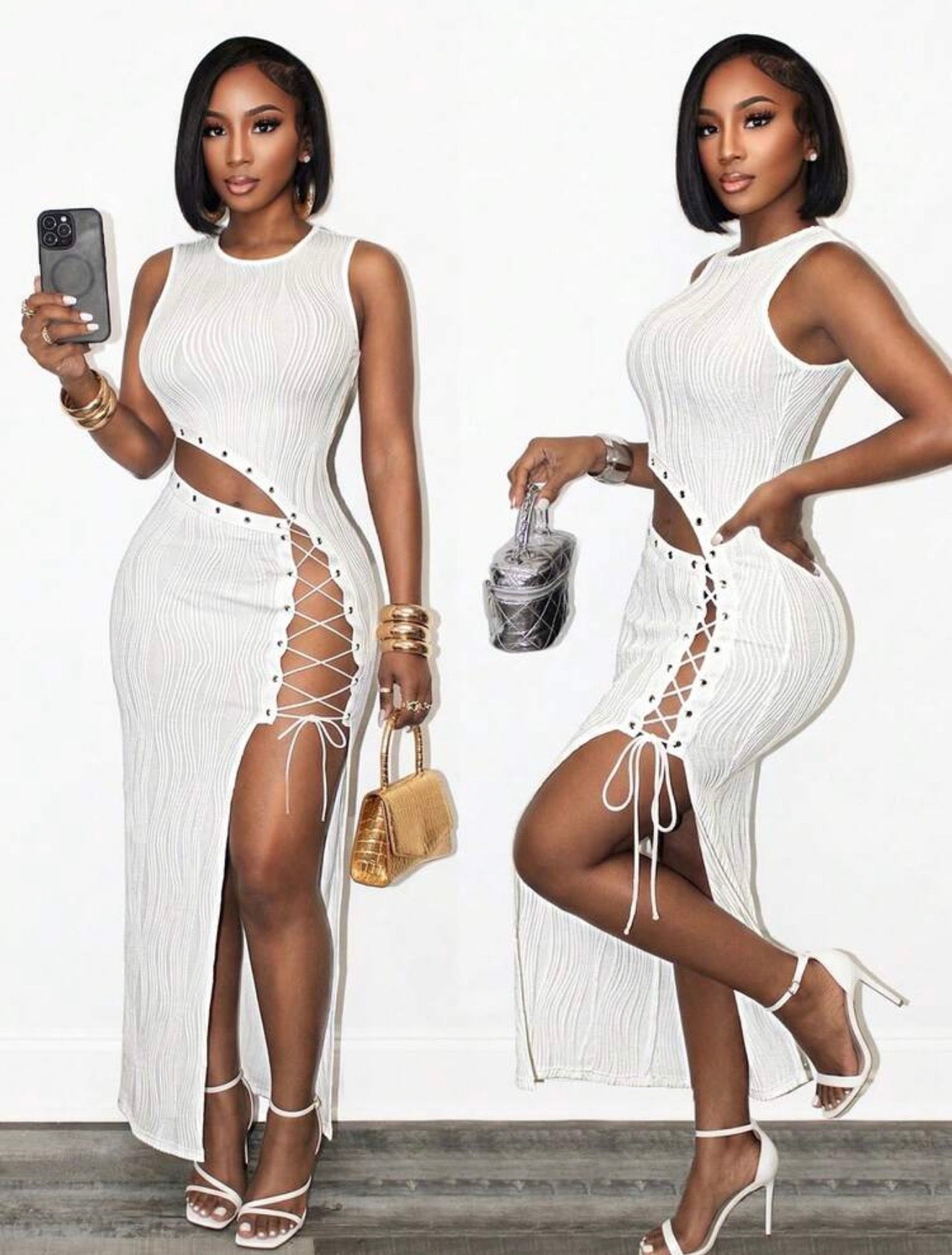 Sleeveless Criss-Cross Dress