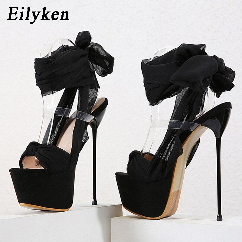 Eilyken 2022 New Summer Sexy Lace-up Gladiator Sandals Ankle Strap