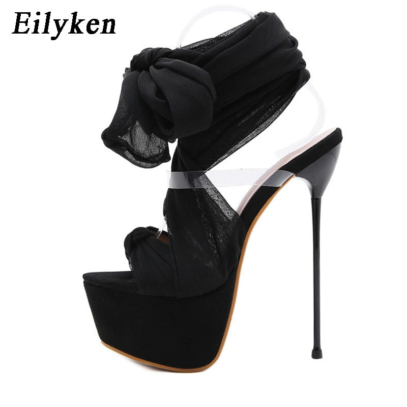 Eilyken 2022 New Summer Sexy Lace-up Gladiator Sandals Ankle Strap