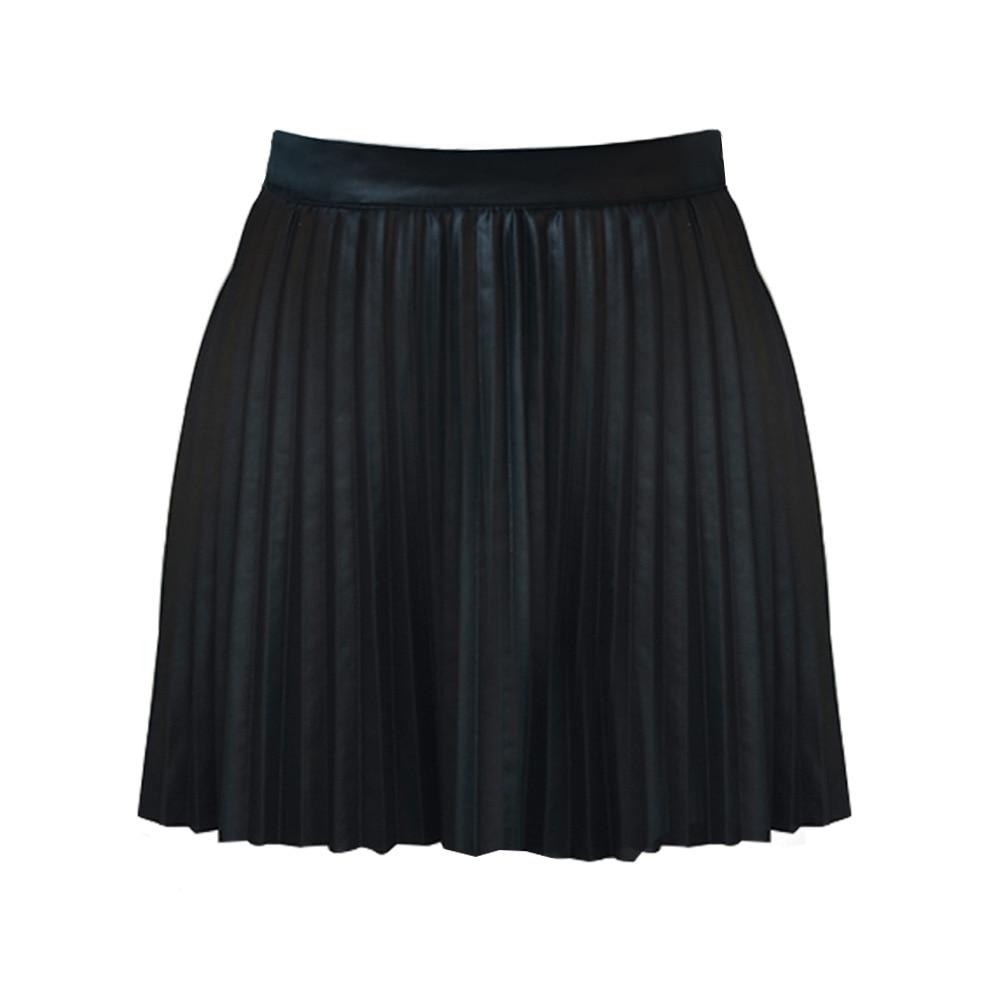 High Waist Pleated Mini Skirt