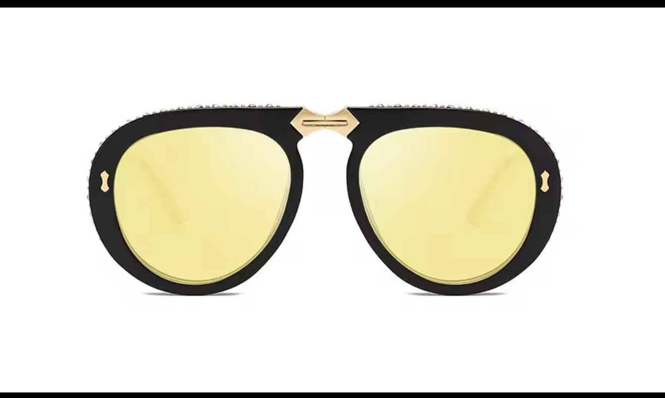 Retro Diamond Sunglasses Men & Women Fashion Shades UV400 Vintage Glasses