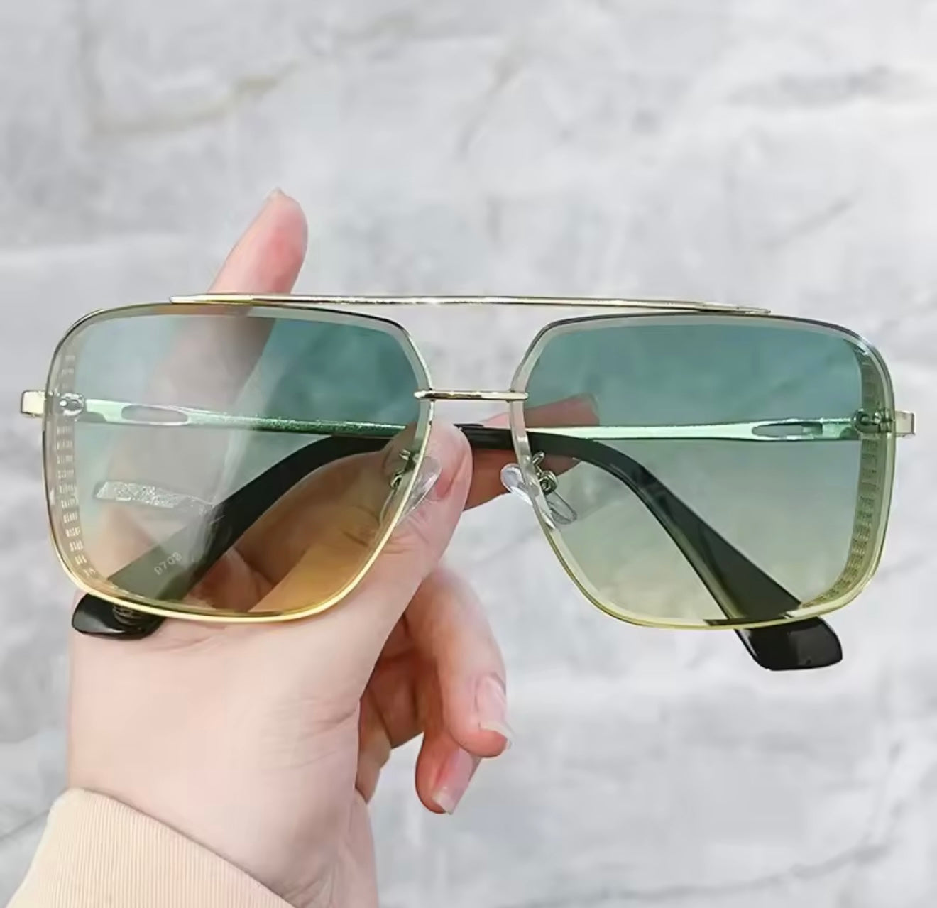 New Fashion Classic Pilot Sunglasses Men & Women Brand Design Metal Square Sun Glasses Driving Fishing Vintage Punk Shades UV4