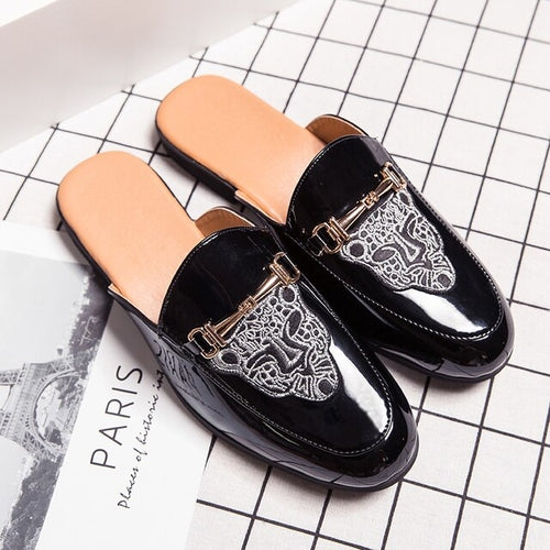 Men Half Shoes Slippers | Gucci Half Men Slip Shoes | Sandals Loafers