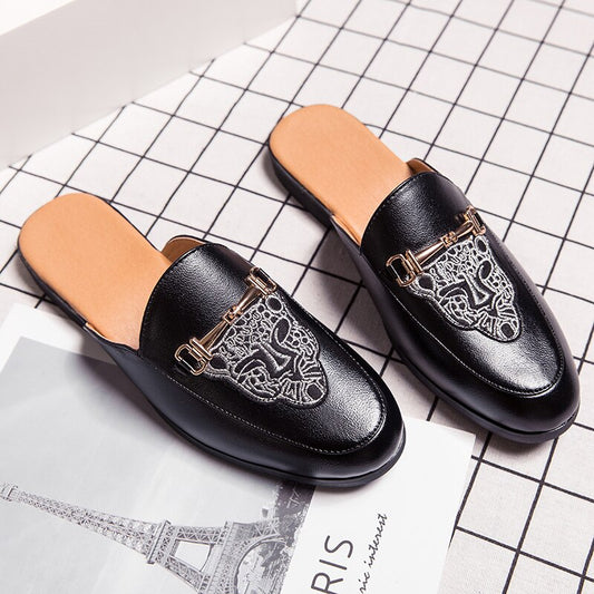 Men Half Shoes Slippers | Gucci Half Men Slip Shoes | Sandals Loafers