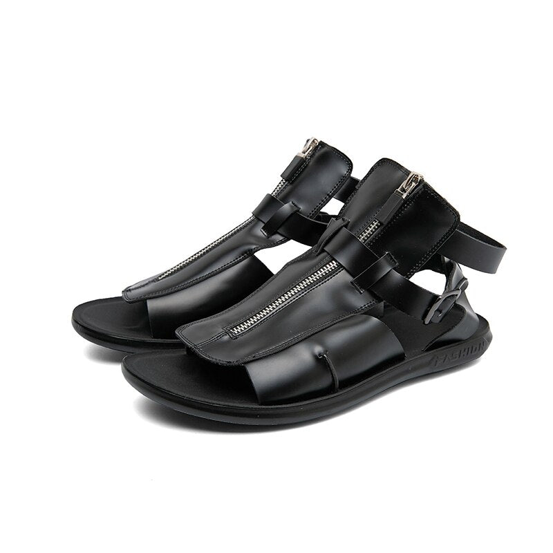 Zipper Belt Buckle | Men's Sandals | Mens Sandals | Men Shoes -