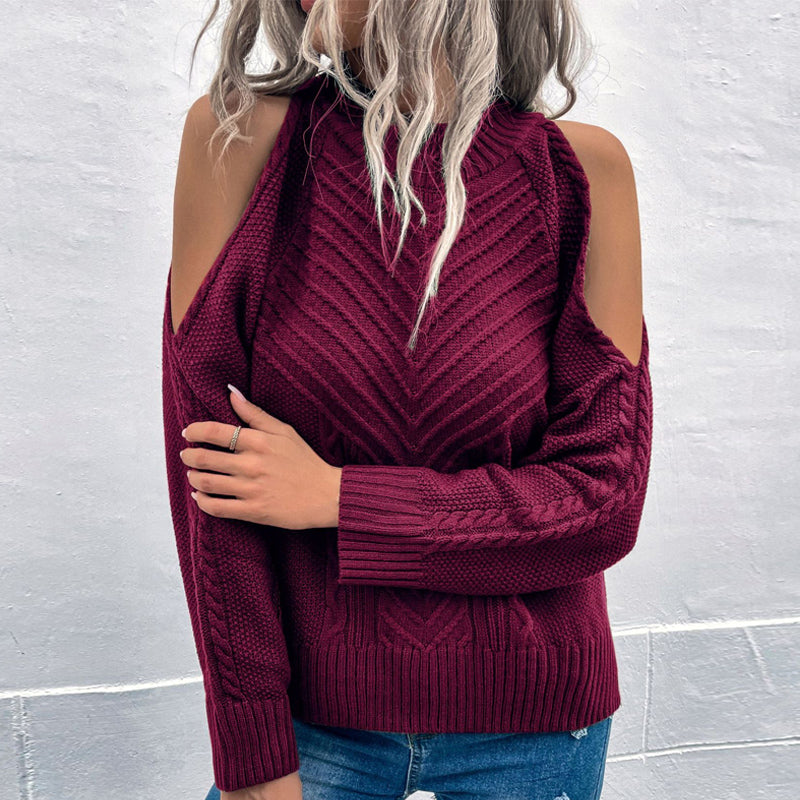 O Neck Twist Sweaters Jumper Tops