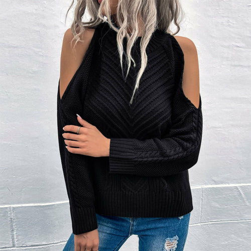 O Neck Twist Sweaters Jumper Tops